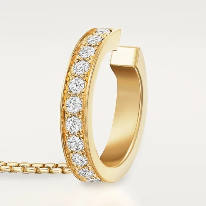 Love Single Øredobber, Multiwear, Halvbelagt