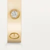 Love-vielsesring, 1 diamant – gult gull, diamant – Cartier