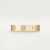 Love-vielsesring, 1 diamant – gult gull, diamant – Cartier