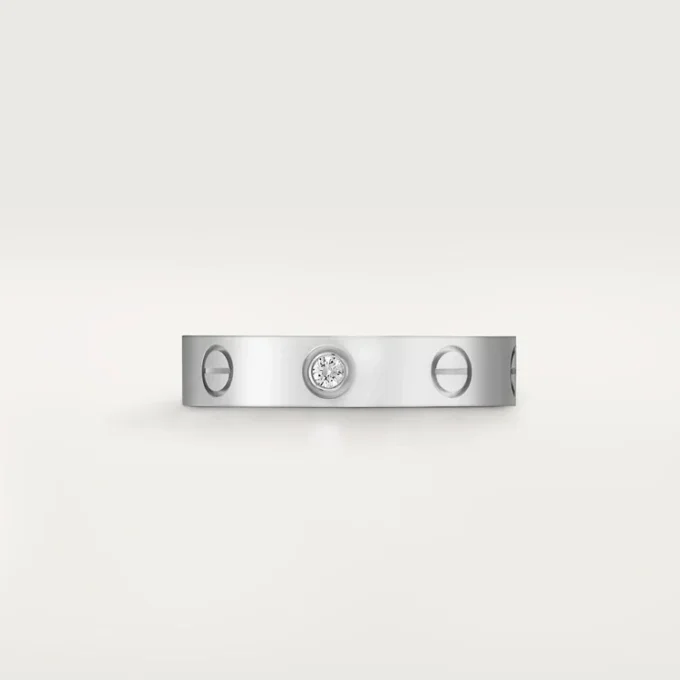 Love-vielsesring, 1 diamant – hvitt gull, diamant – Cartier