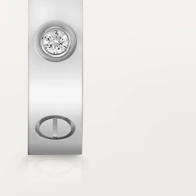 Love-vielsesring, 1 diamant – hvitt gull, diamant – Cartier