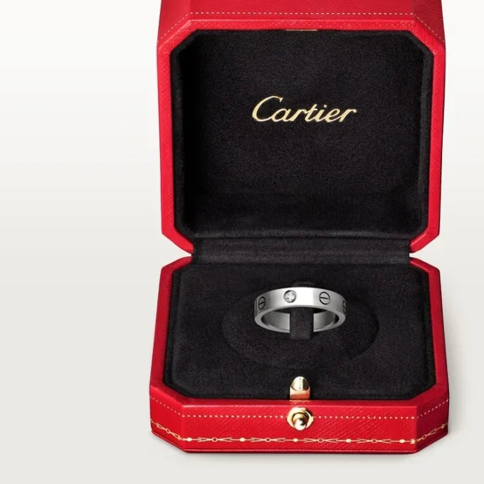 Love-vielsesring, 1 diamant – hvitt gull, diamant – Cartier