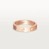 Love-vielsesring, 1 diamant – rosagull, diamant – Cartier
