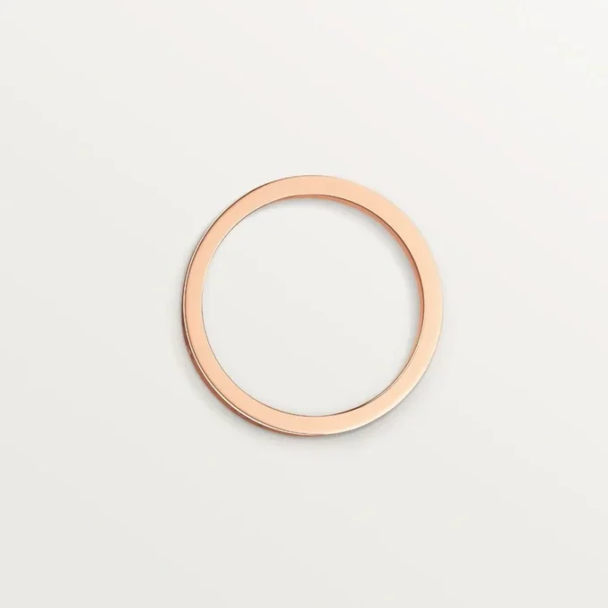 Love-vielsesring, 1 diamant – rosagull, diamant – Cartier