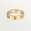 Love-vielsesring, 8 diamanter – gult gull, diamanter – Cartier
