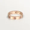 Love-vielsesring, 8 diamanter – Rosagull, Diamanter – Cartier