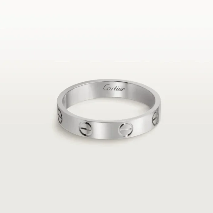 Love-vielsesring – hvitt gull – Cartier Love-vielsesring – hvitt gull – Cartier