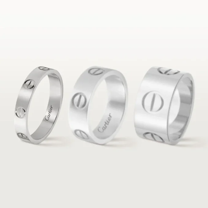 Love-vielsesring – hvitt gull – Cartier Love-vielsesring – hvitt gull – Cartier