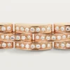 Maillon Panthere-armbånd, trippel rad, pavé