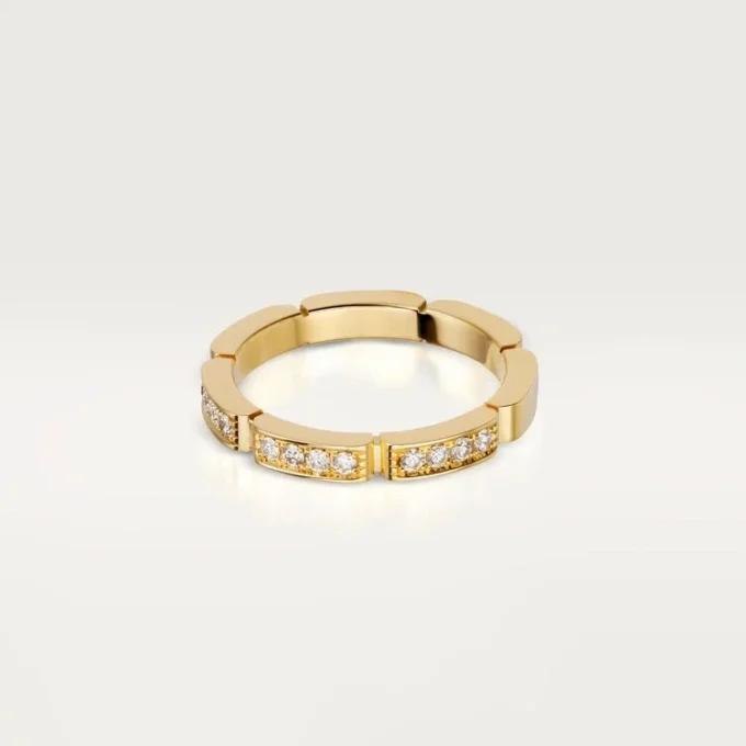 Maillon Panthere giftering – gult gull, diamanter – Cartier