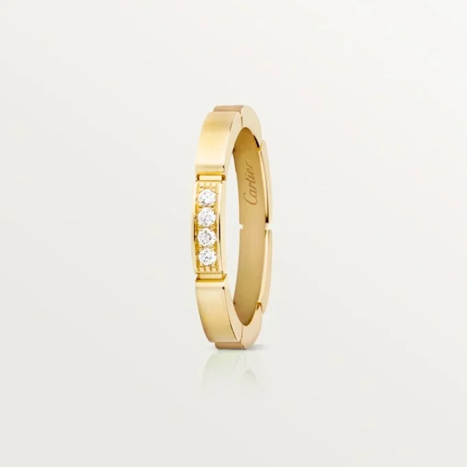 Maillon Panthere giftering – gult gull, diamanter – Cartier