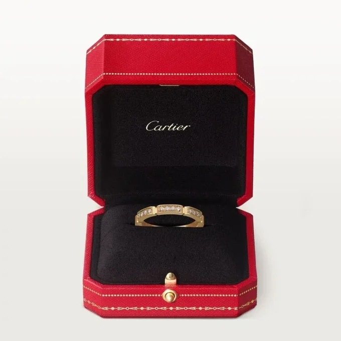 Maillon Panthere giftering – gult gull, diamanter – Cartier