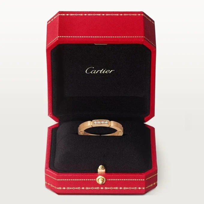 Maillon Panthere giftering – rosa gull, diamanter – Cartier