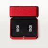 Maillon Panthere-øreringer, 3 rader med diamantbelegg – hvitt gull, diamanter – Cartier