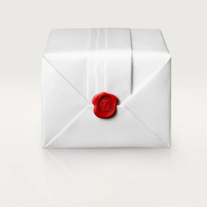 Maillon Panthere-øreringer, 3 rader med diamantbelegg – hvitt gull, diamanter – Cartier