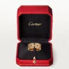 Maillon Panthere-ring, 3 halve rader med diamantbelegg – rosa gull, diamanter – Cartier