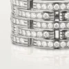 Maillon Panthere-ring, fem rader, pavé
