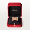 Maillon Panthere-ring, fem rader, pavé