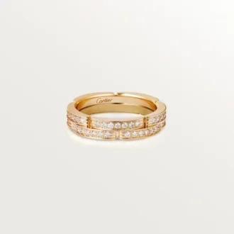 Maillon Panthere-ring – gult gull, diamanter – Cartier