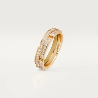 Maillon Panthere-ring – gult gull, diamanter – Cartier