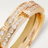 Maillon Panthere-ring – gult gull, diamanter – Cartier