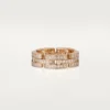 Maillon Panthere-ring, trippel rad, pavé
