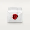 Maillon Panthere tynn giftering, 2 halve rader med diamantbelegg – rosa gull, diamanter – Cartier