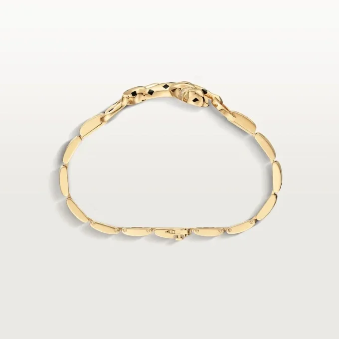Panthere De Cartier-armbånd – gult gull, lakk, diamant, tsavorittgranat, onyx – Cartier