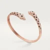 Panthere De Cartier-armbånd, liten modell, halvbelagt