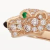 Panthere De Cartier-armbånd, liten modell, halvbelagt