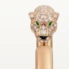 Panthere De Cartier-armbånd, liten modell, halvbelagt