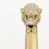Panthere De Cartier-armbånd, liten modell, halvbelagt