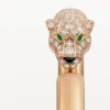 Panthere De Cartier-armbånd, liten modell, halvbelagt