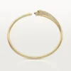Panthere De Cartier-armbånd, liten modell, halvbelagt