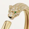 Panthere De Cartier-armbånd, liten modell, halvbelagt