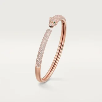 Panthere De Cartier-armbånd, liten modell, pavé