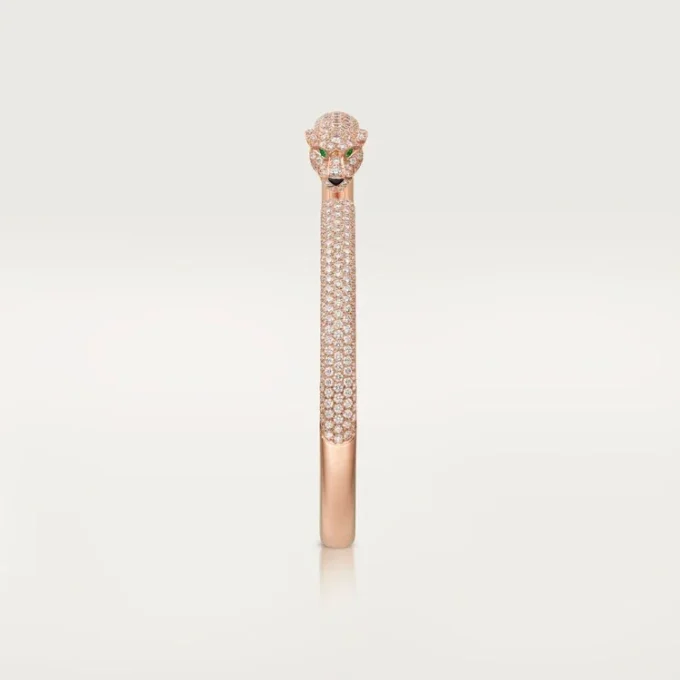 Panthere De Cartier-armbånd, liten modell, pavé