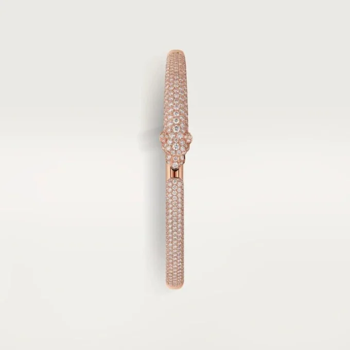 Panthere De Cartier-armbånd, liten modell, pavé