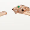 Panthere De Cartier-armbånd, medium modell, halvbelagt