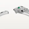 Panthere De Cartier-armbånd, medium modell, halvbelagt