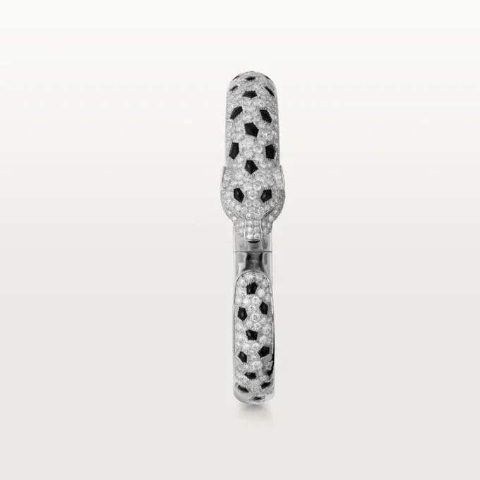 Panthere De Cartier-armbånd, medium modell, halvbelagt