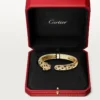 Panthere De Cartier-armbånd, medium modell, halvbelagt