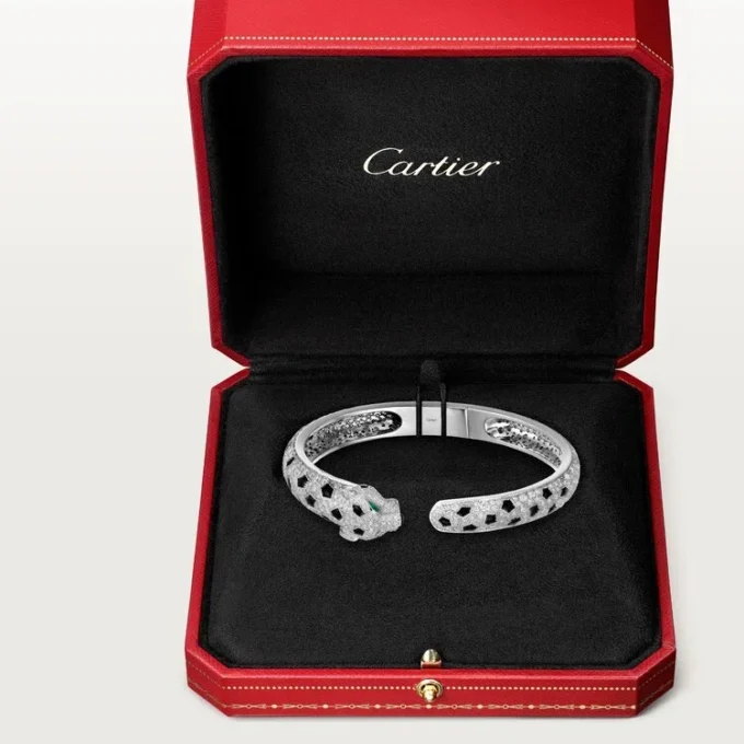 Panthere De Cartier-armbånd, medium modell, pavé