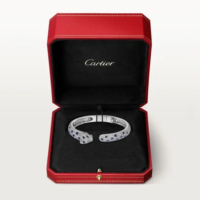 Panthere De Cartier-armbånd, medium modell, pavé