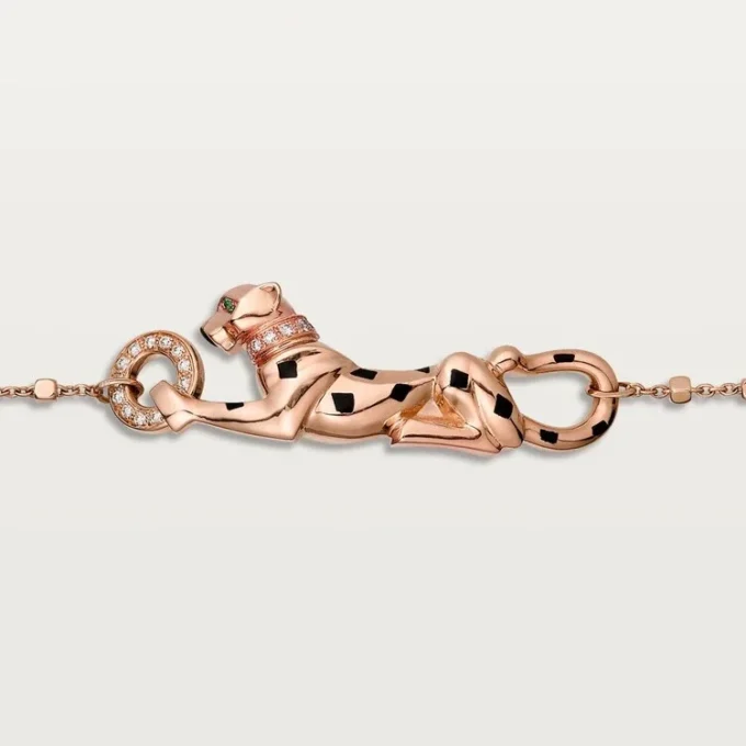 Panthere De Cartier-armbånd, på kjede, diamanter
