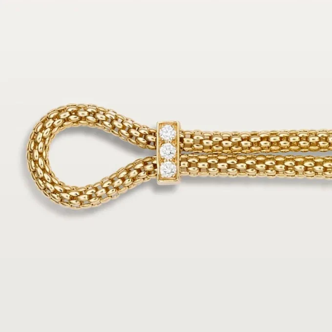 Panthere De Cartier-armbånd, på kjede, diamanter