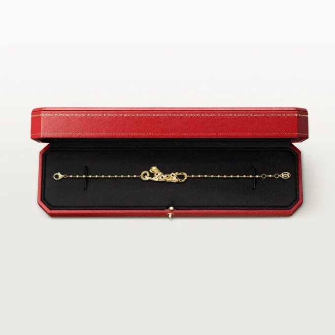Panthere De Cartier-armbånd – gult gull, tsavorittgranater, diamanter – Cartier