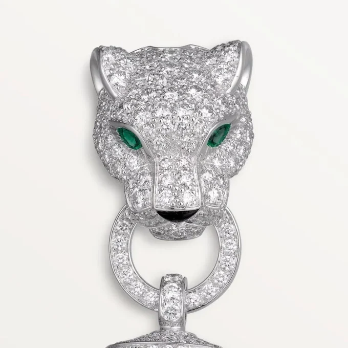 Panthere De Cartier-armbånd, på kjede, halvbelagt