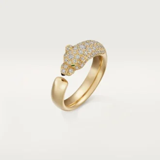 Panthere De Cartier diamantring, gult gull | Cartier Us