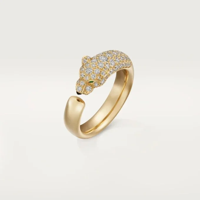 Panthere De Cartier diamantring, gult gull | Cartier Us